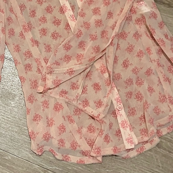 Zara rose print blouse - Picture 5 of 5